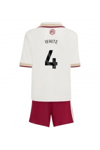 Arsenal Ben White #4 Jalkapallovaatteet Lasten Kolmas peliasu 2025-26 Lyhythihainen (+ Lyhyet housut)